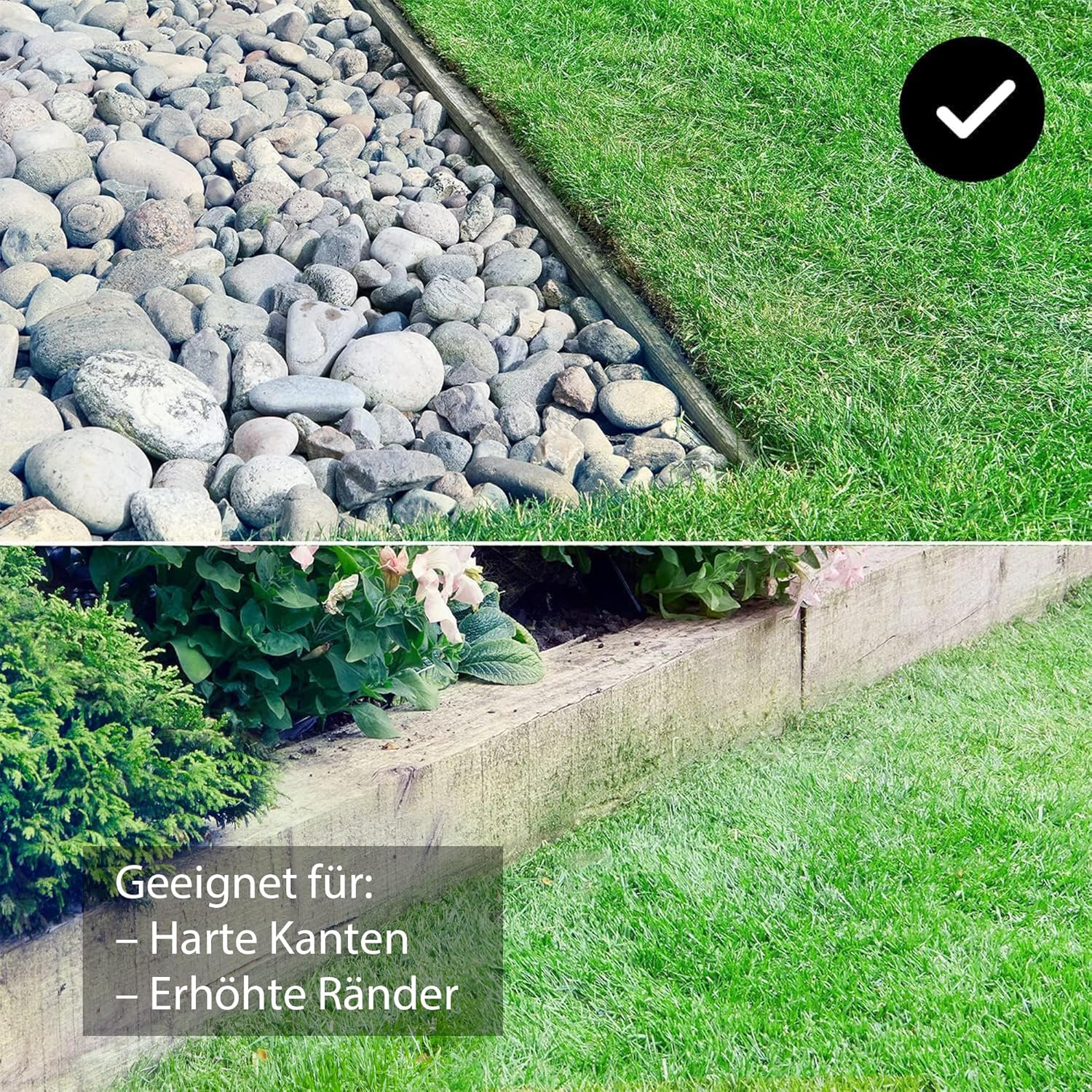 Lawnmaster OcuMow® Mähroboter kabellos 80 ㎡ Rasenmäher Roboter mit 2Ah Akku Kompaktmodell Einsteiger-Modell ohne Begrenzungskabel