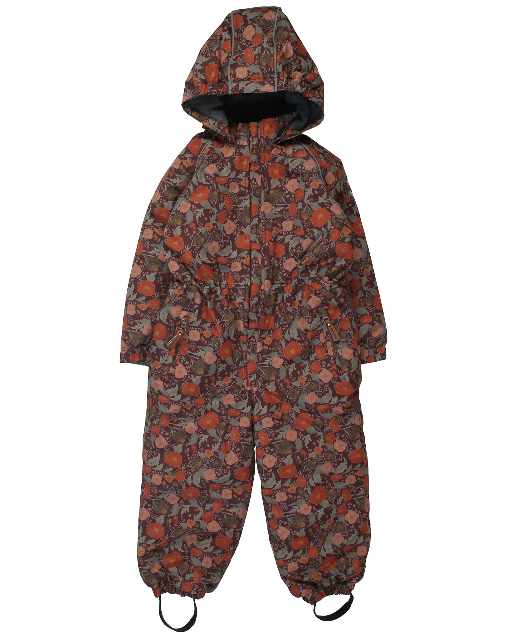 Schneeanzug JR - FLORAL in decadent chocolate