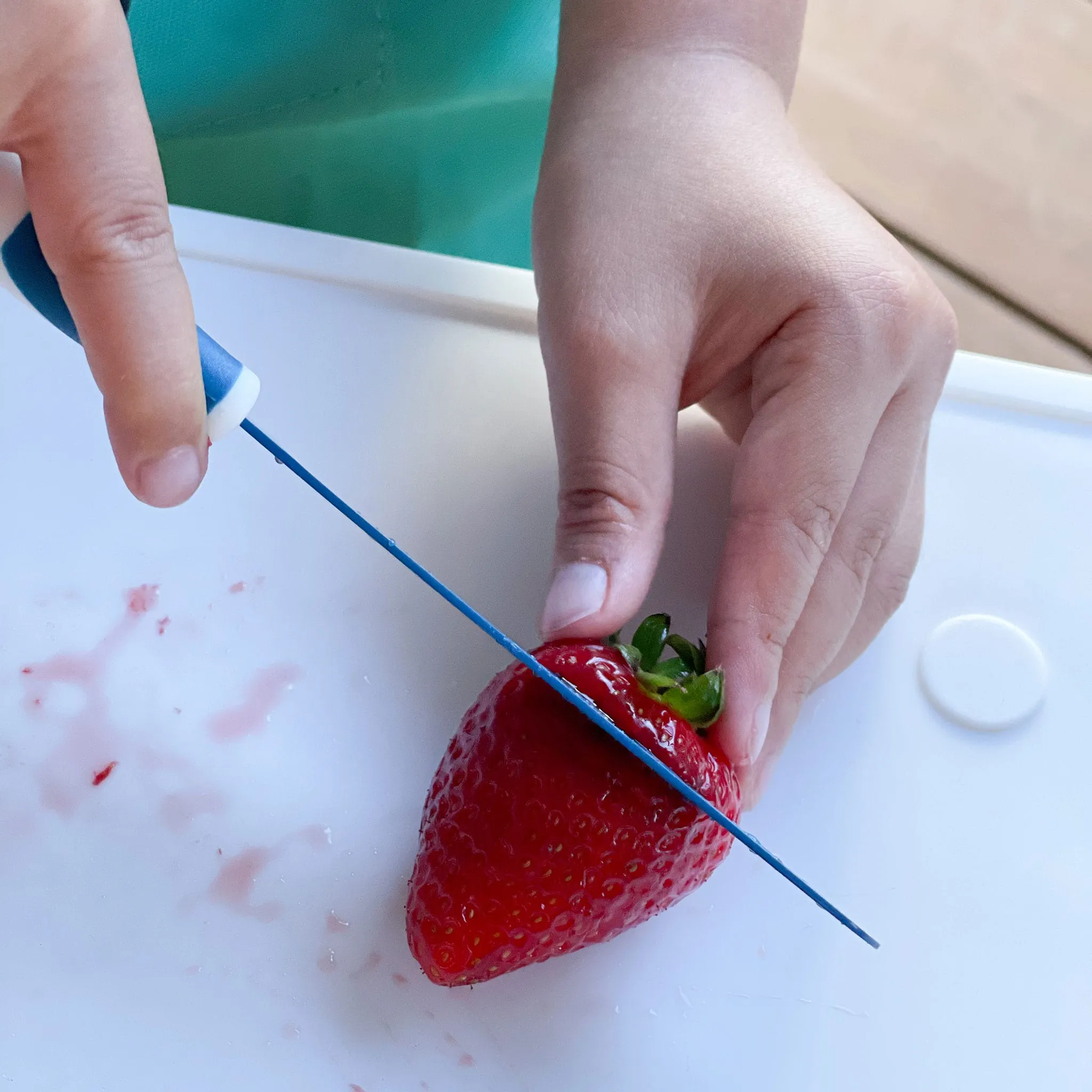 Kiddikutter Couteau Sécuritaire pour Enfant - Bleu
