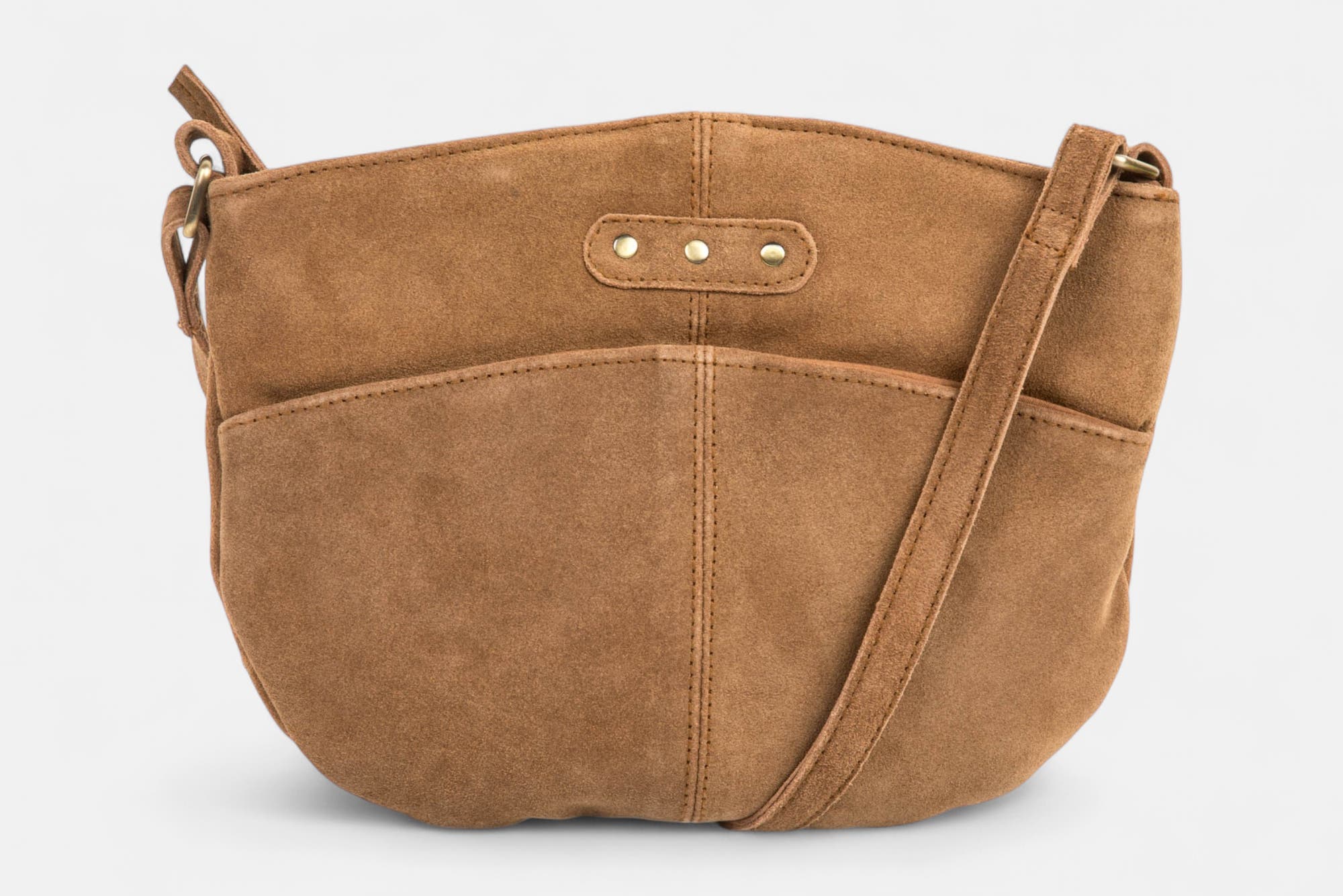 Sac bandoulière en cuir cognac