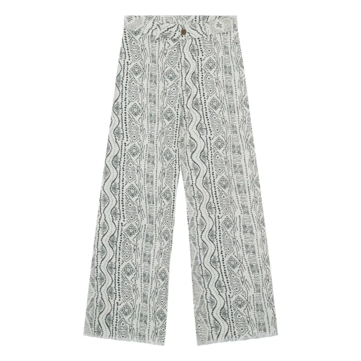 Maison Hotel Pantalon Ample Bleu | Bleu marine - Ecru