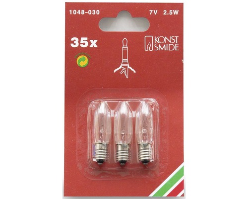 Konstsmide vervangingslamp, set van 3, warm wit licht, voor 1996