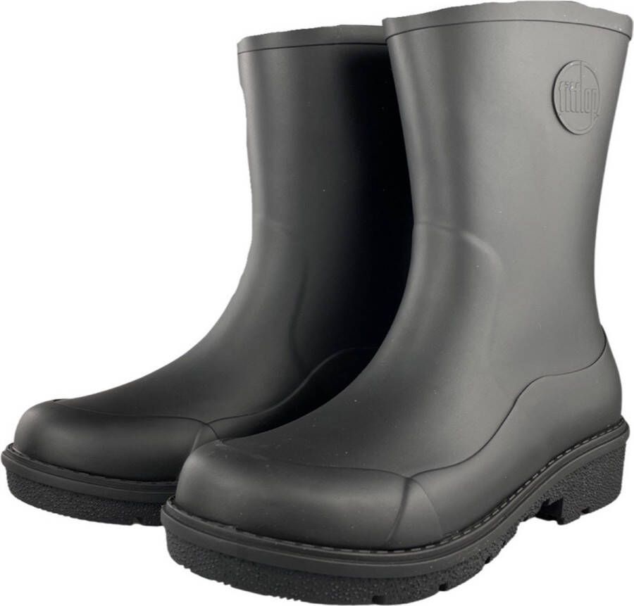 FitFlop Wonderwelly Hoge Waterdichte Laarzen ZWART