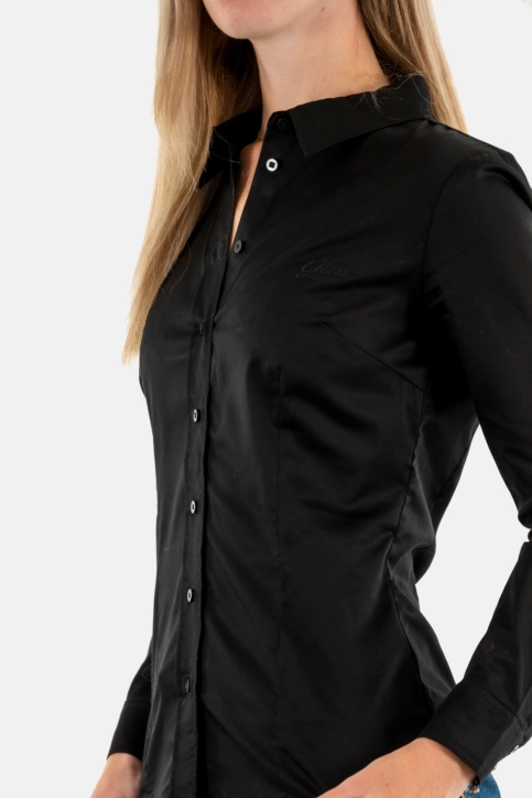 Chemisier guess jeans cate jblk jet black a996