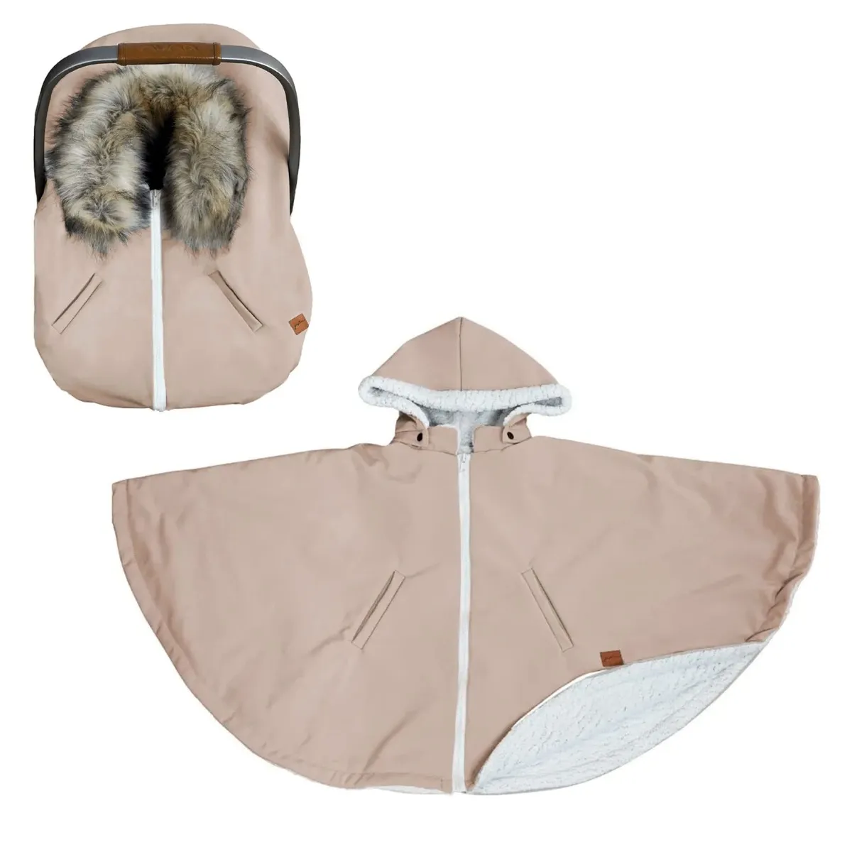 Gustine Housse Siège d'Auto  Poncho 3 en 1 - Tan