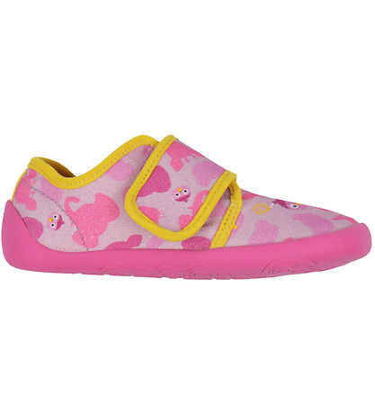 Affenzahn Hausschuhe - Cotton Film Bird - Berry