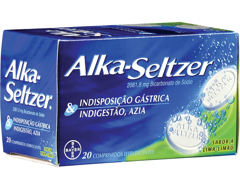 COMPRIMIDOS ALKA-SELTZER EFERVESCENTES 2081 8MG 20UN