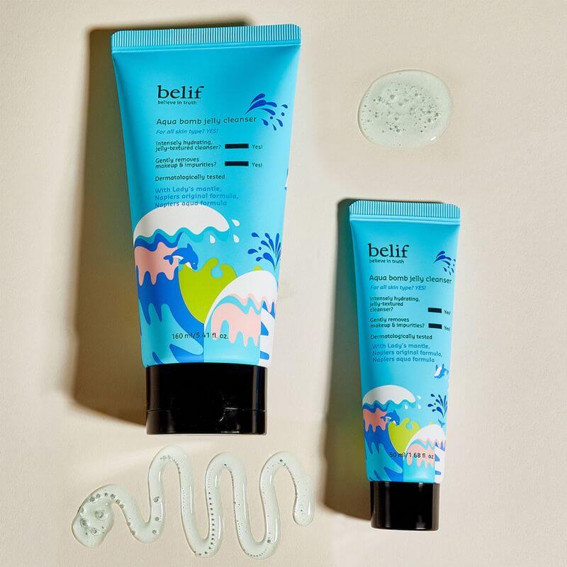 Nettoyant hydratant Aqua Bomb Jelly Cleanser Belif 160 ml