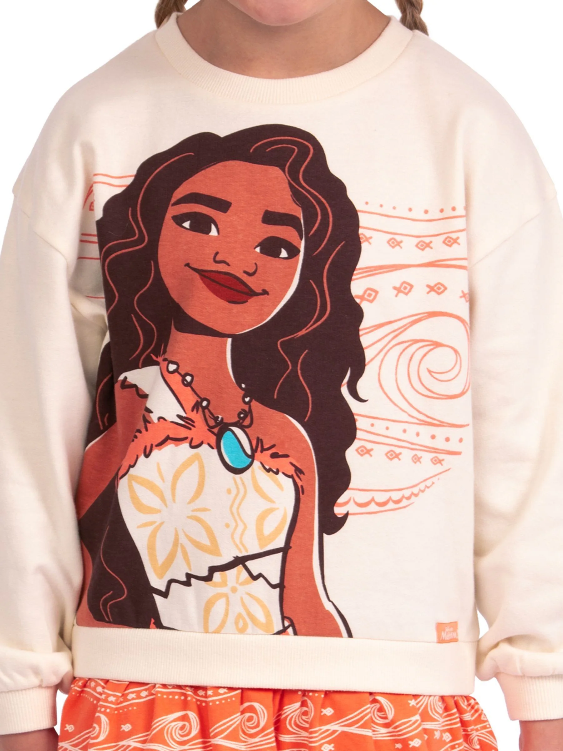 Character Disney Moana 2 Sweatshirt 100% Cotton Dress