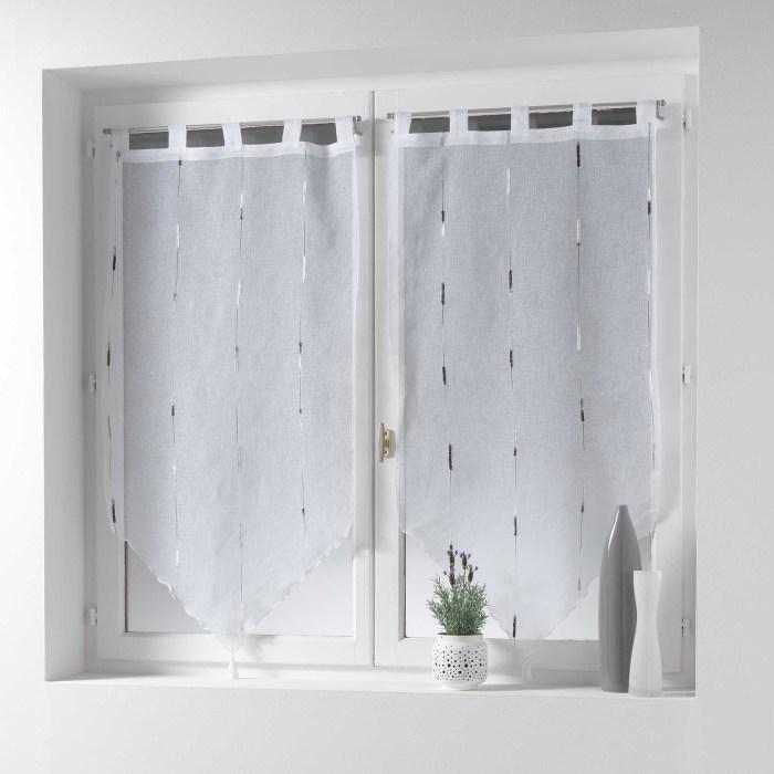 PAIRE POMPON PASSANTS 45X90CM CHENILLA GRIS