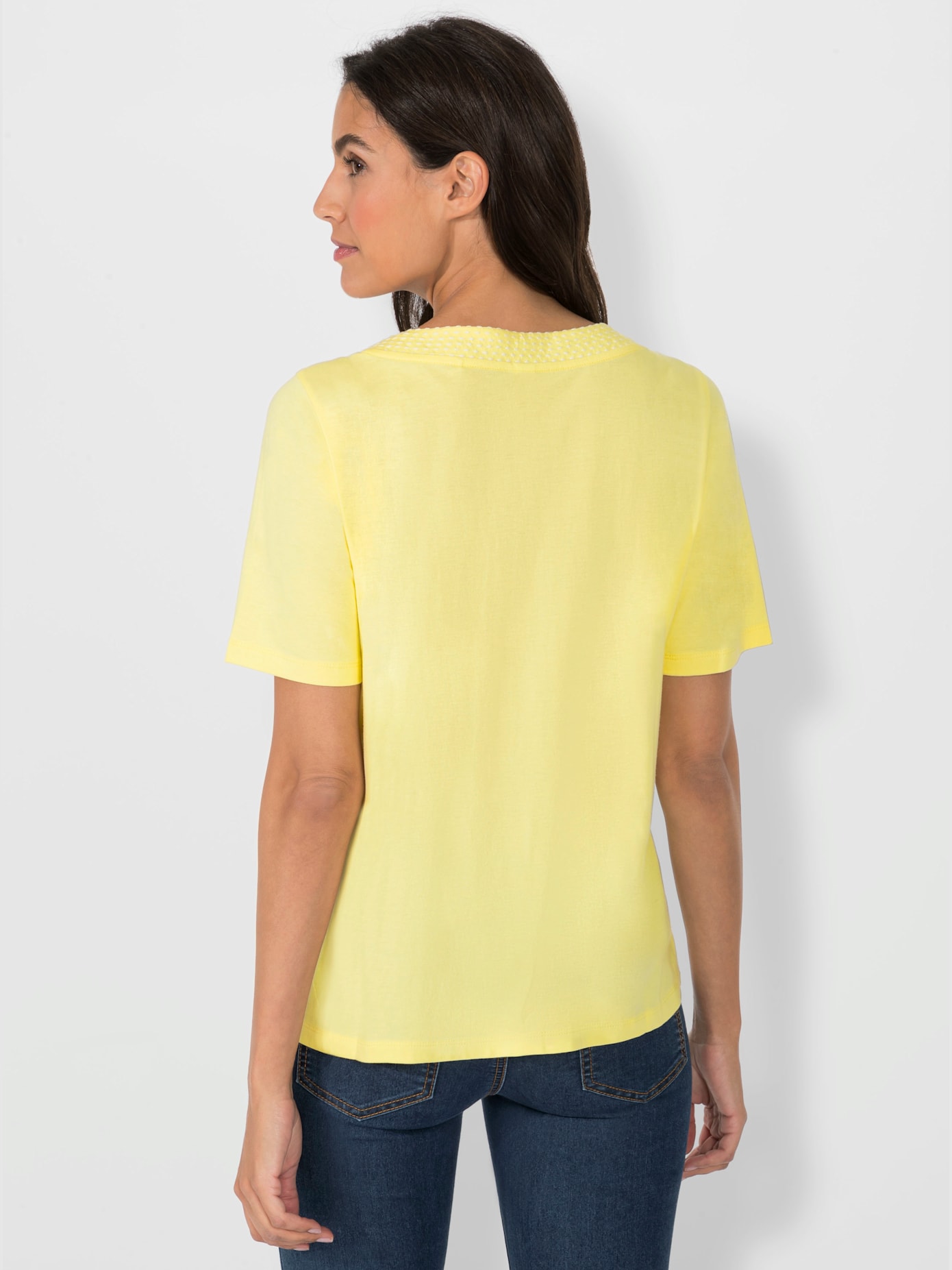 T-shirt à manches courtes mélange de fibres naturelles de qualité