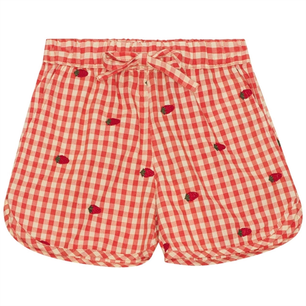 Molly Shorts Berry Gingham - Flöss → Luksusbaby.dk