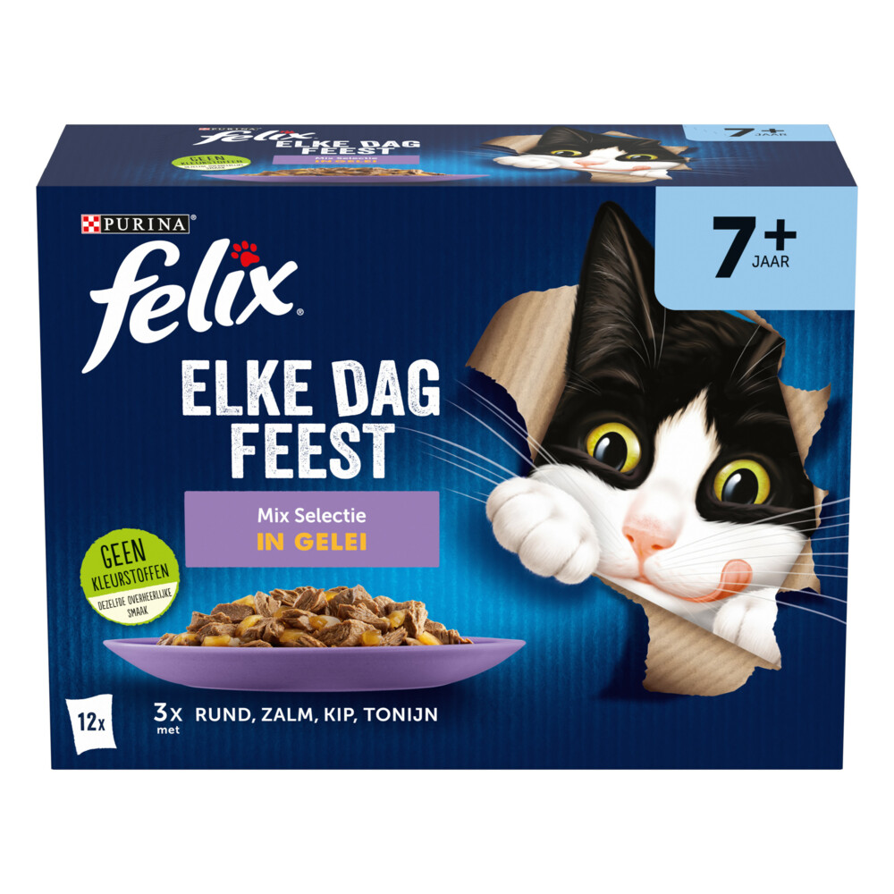 Felix Elke Dag Feest Mix Selectie in Gelei 7+ Jaar12 x 85 gr