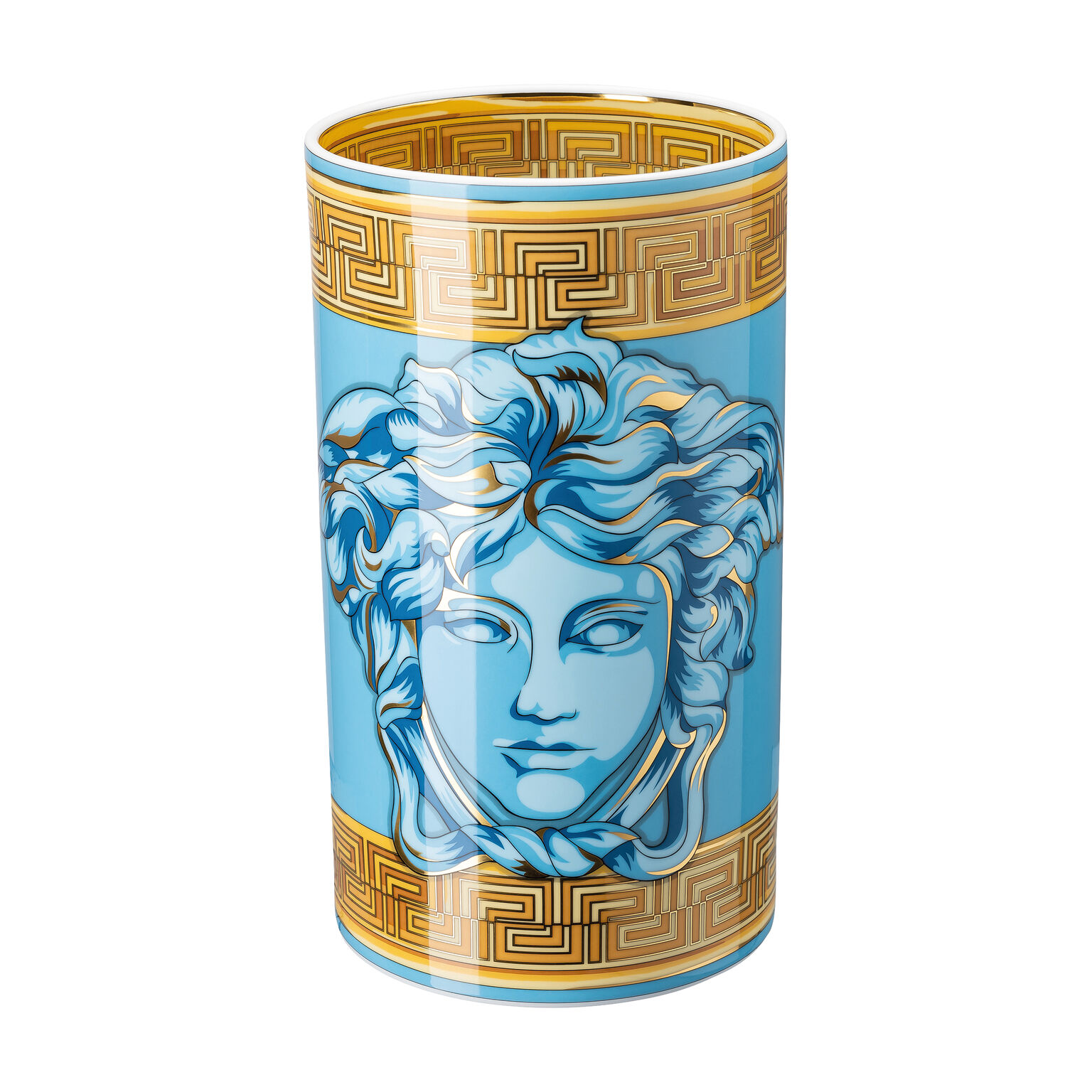 Medusa Amplified Blue Coin Vase 30 cm