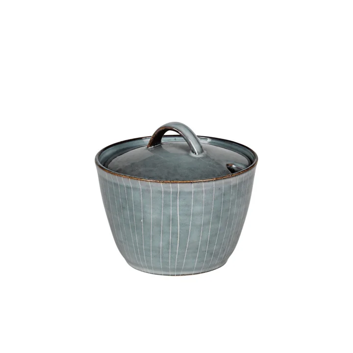 Broste Copenhagen - Nordic Sea Zuckerdose, soft blue