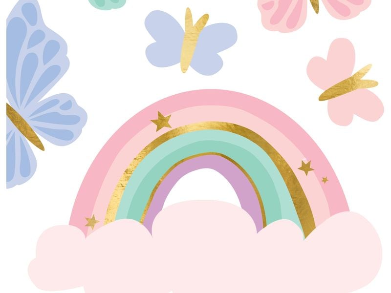 Partydeco Tattoo Set Einhorn Mix Einhorn-Tattoos-Mix für Kinder