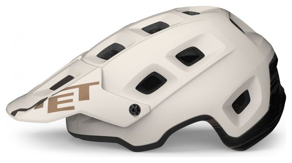 Casque All-Mountain MET Terranova Blanc Bronze Mat