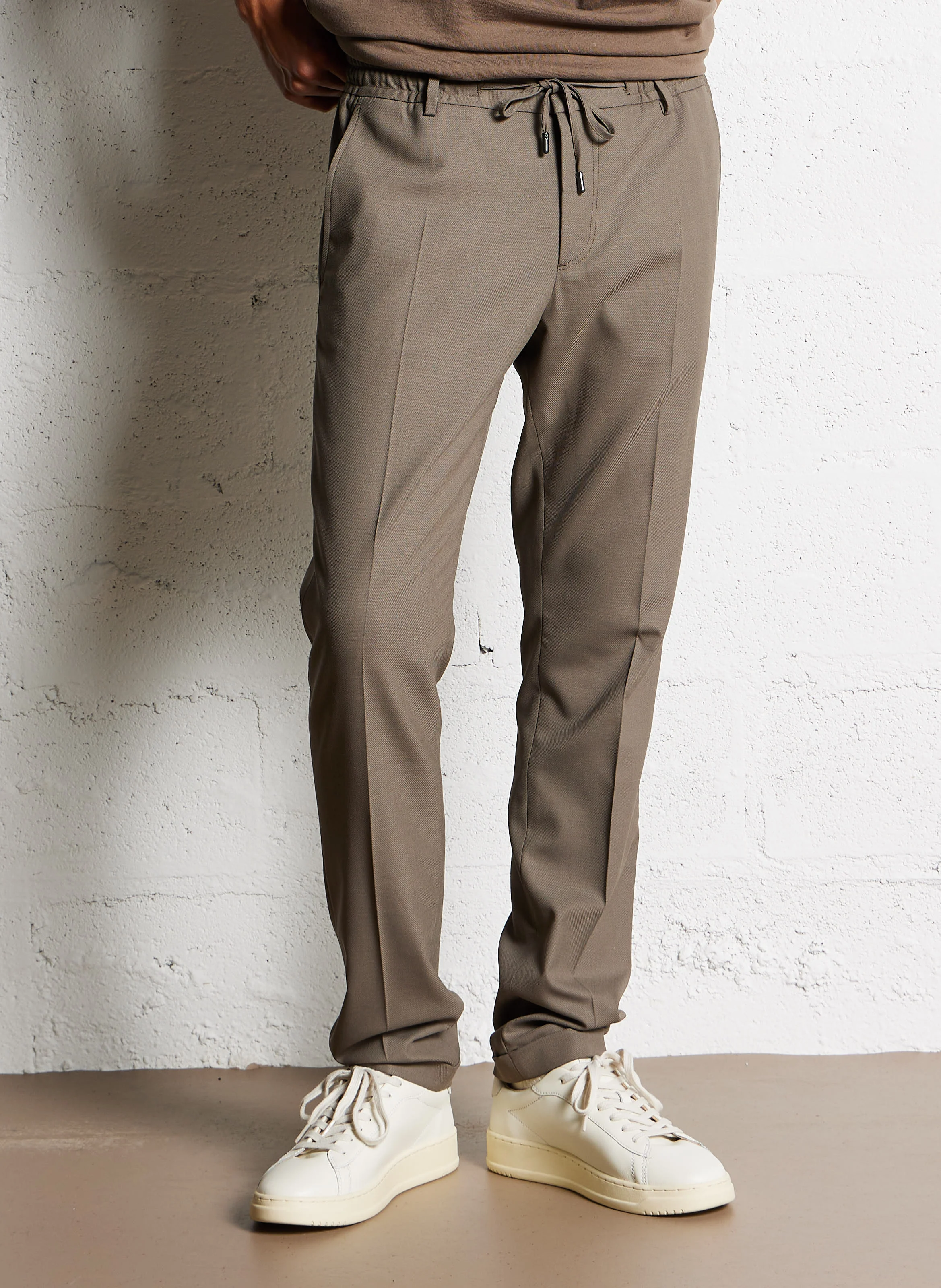 Pantalon droit| Marron