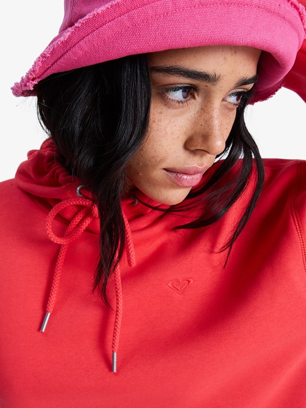 Surf Stoked Brushed Sweat à capuche Rouge Femme