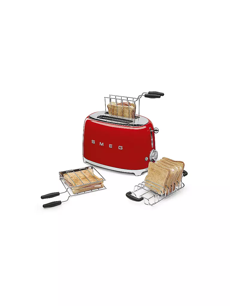 SMEG 2 Schlitz Toaster 50‘s Retro Style Rot TSF01RDEU rot
