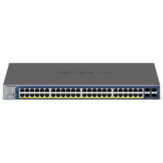 NETGEAR GS752TXP Géré L2/L3/L4 10G Ethernet (100/1000/10000) Connexion Ethernet, supportant l'alimentation via ce port (PoE) Noir