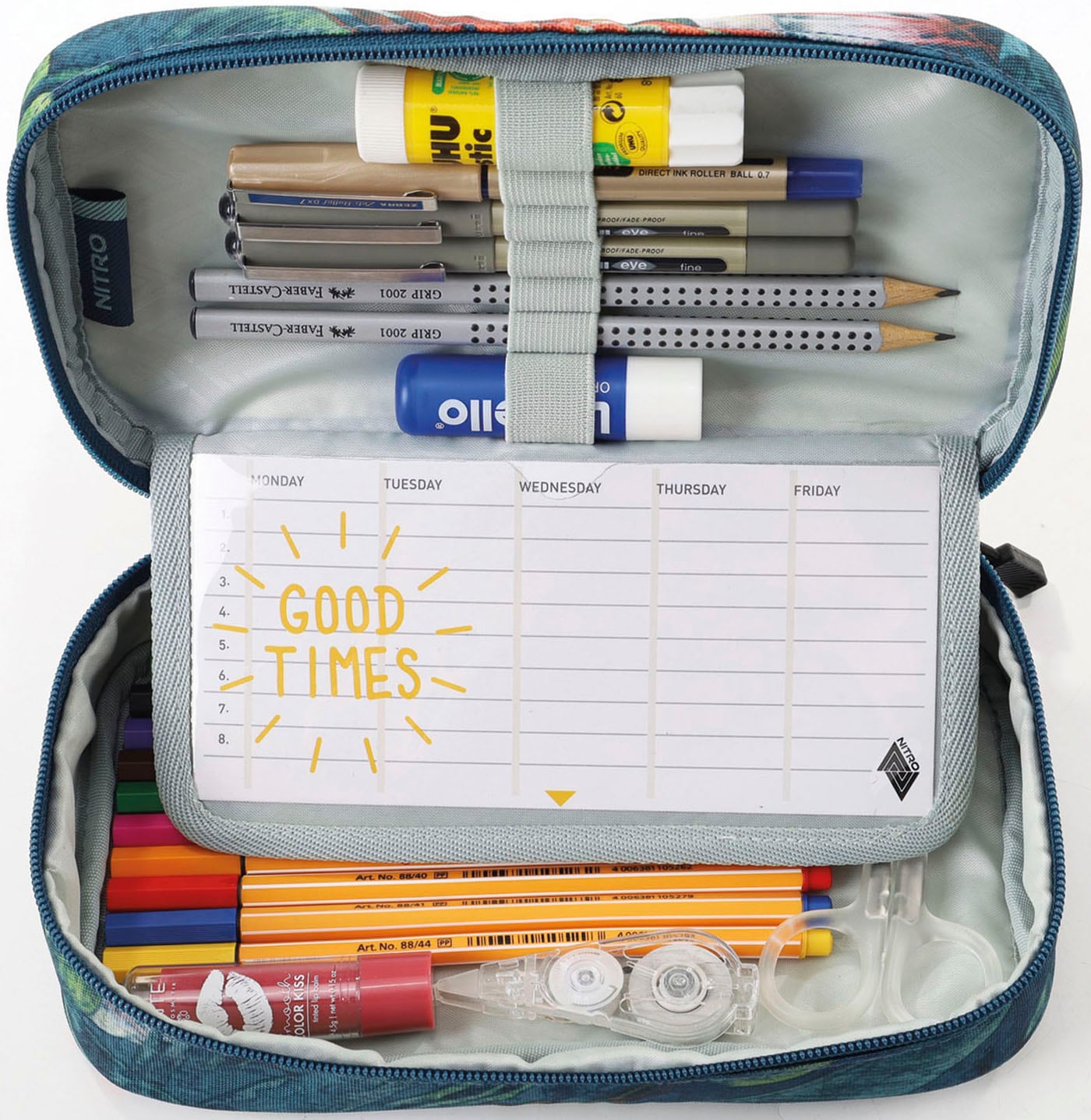 NITRO Federtasche »Pencil Case XL« Federmäppchen, Schlampermäppchen, Faulenzer Box, Stifte Etui