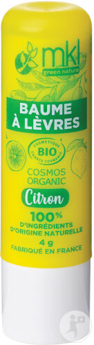 MKL Green Nature Baume A Lèvres Bio Citron Stick 4g