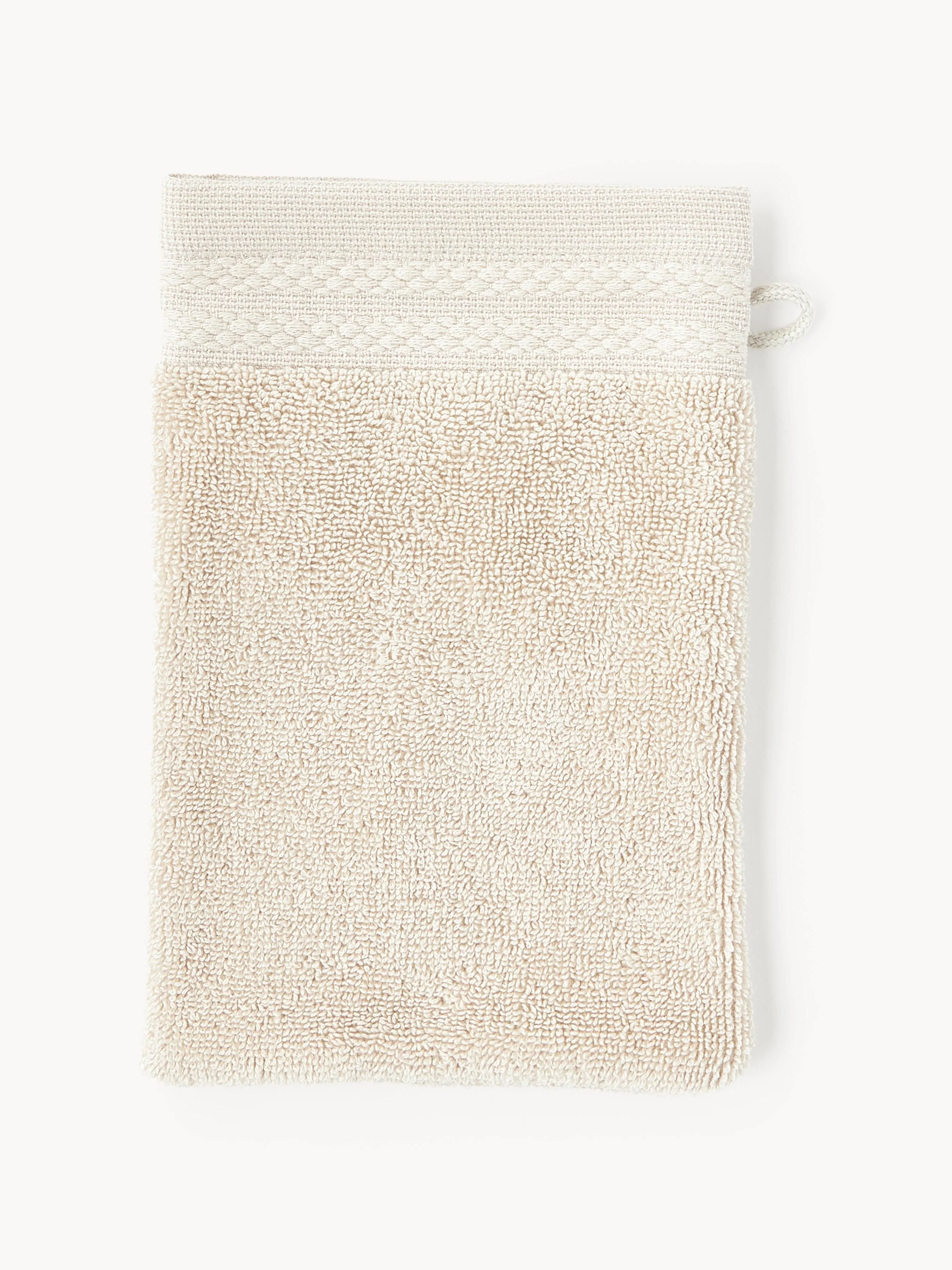 Washandschoenen Premium van biologisch katoen, 2 stuks
