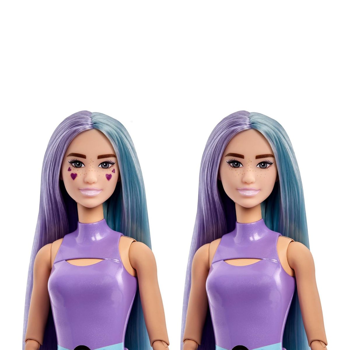 Mattel HTJ19 - Barbie - Pop Reveal - Duftende Puppe mit 8 Überraschungen und Farbwechsel, Taro-Milk-Edition