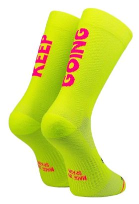 Chaussettes Sporcks Keep Going Jaune