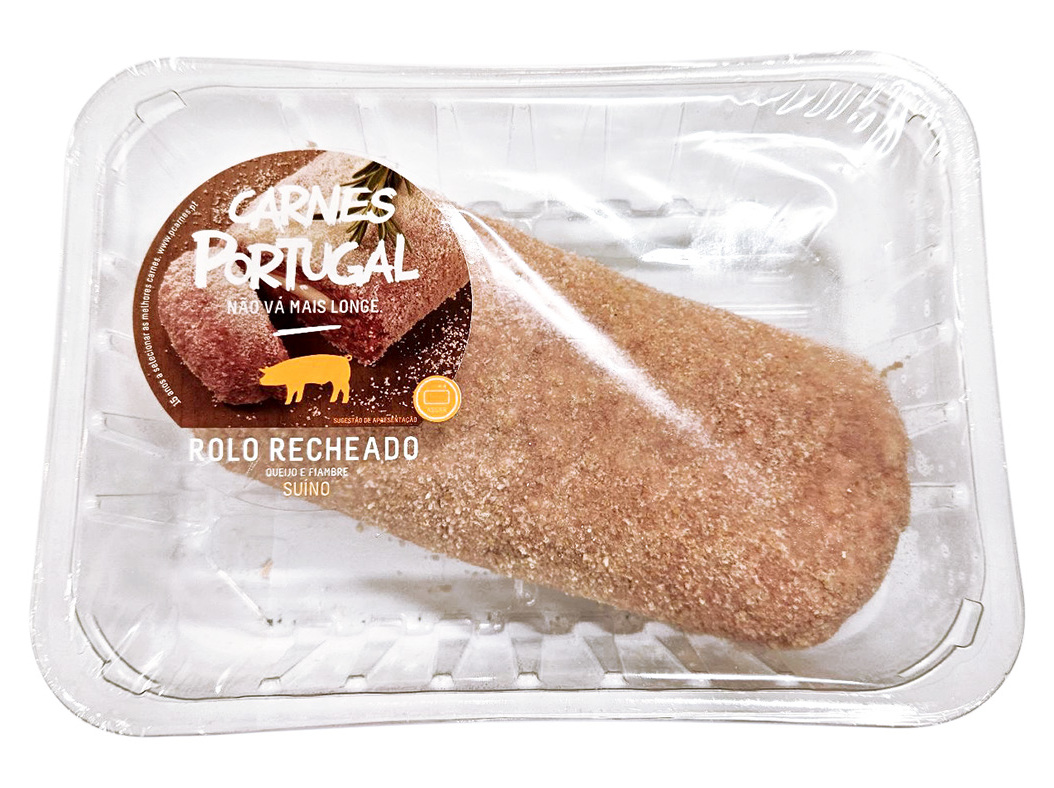 ROLO DE CARNE CARNES PORTUGAL COM QUEIJO E FIAMBRE 700GR