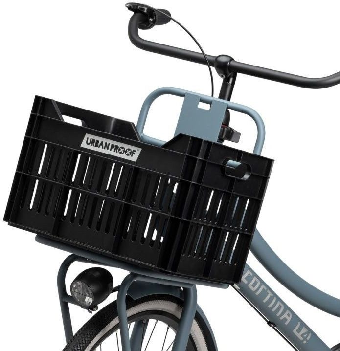 Urban Proof - Fietskrat - Zwart - Gerecycled Plastic - 30 Liter Inhoud