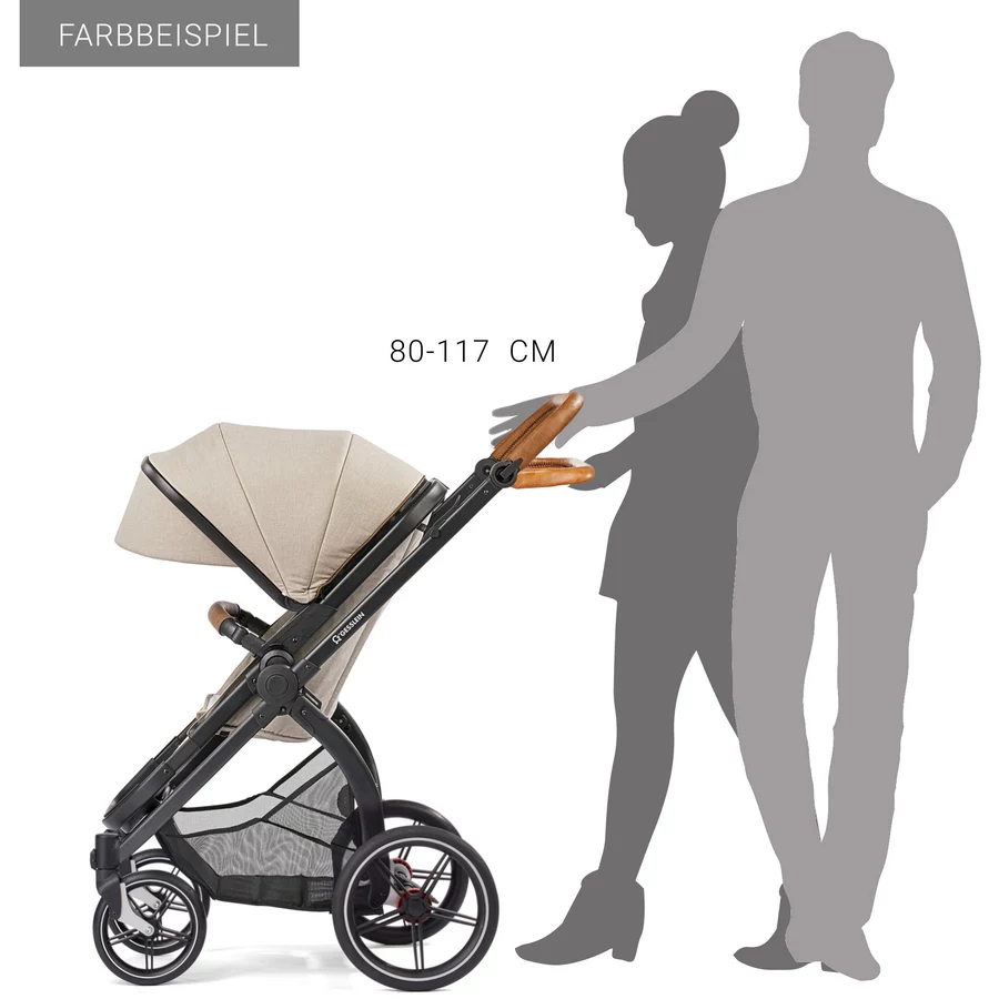 GESSLEIN Kombikinderwagen FX4 Life mit Handbremse, sand