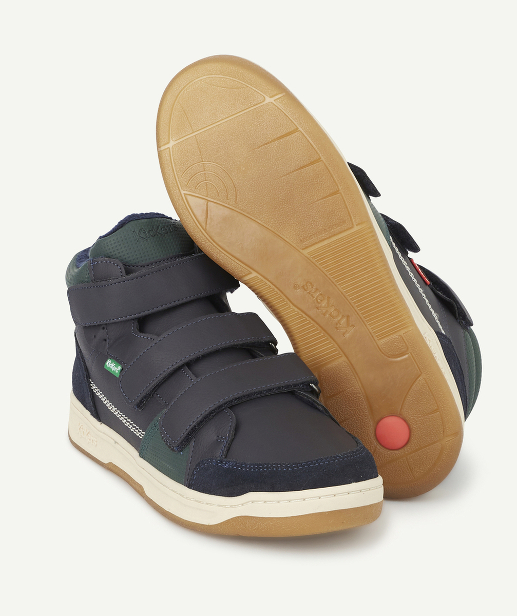 KICKERSBASKETS GARÇON KROISY MARINE VERT