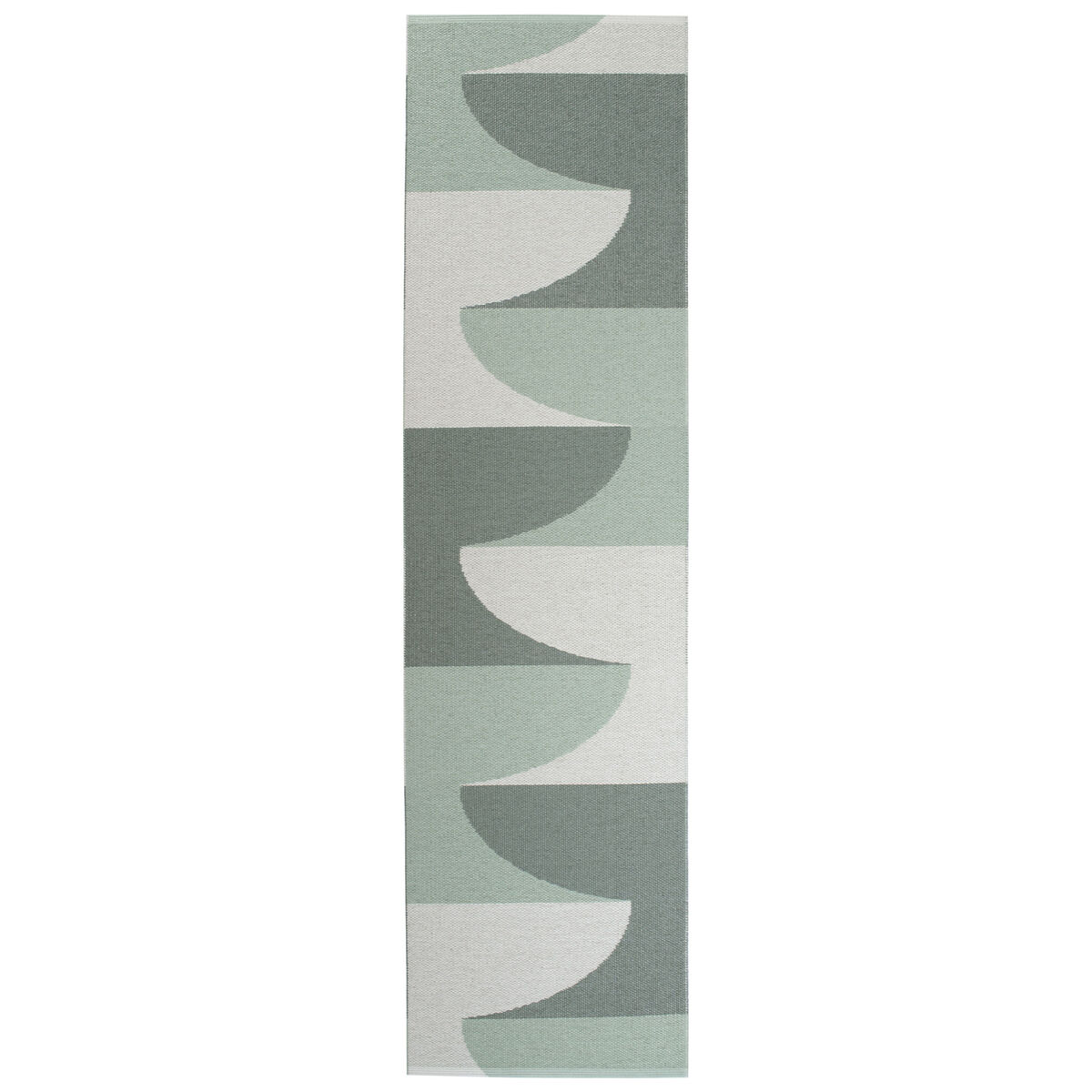 Pappelina Hill teppe 70 × 270 cm, army/mint/grey