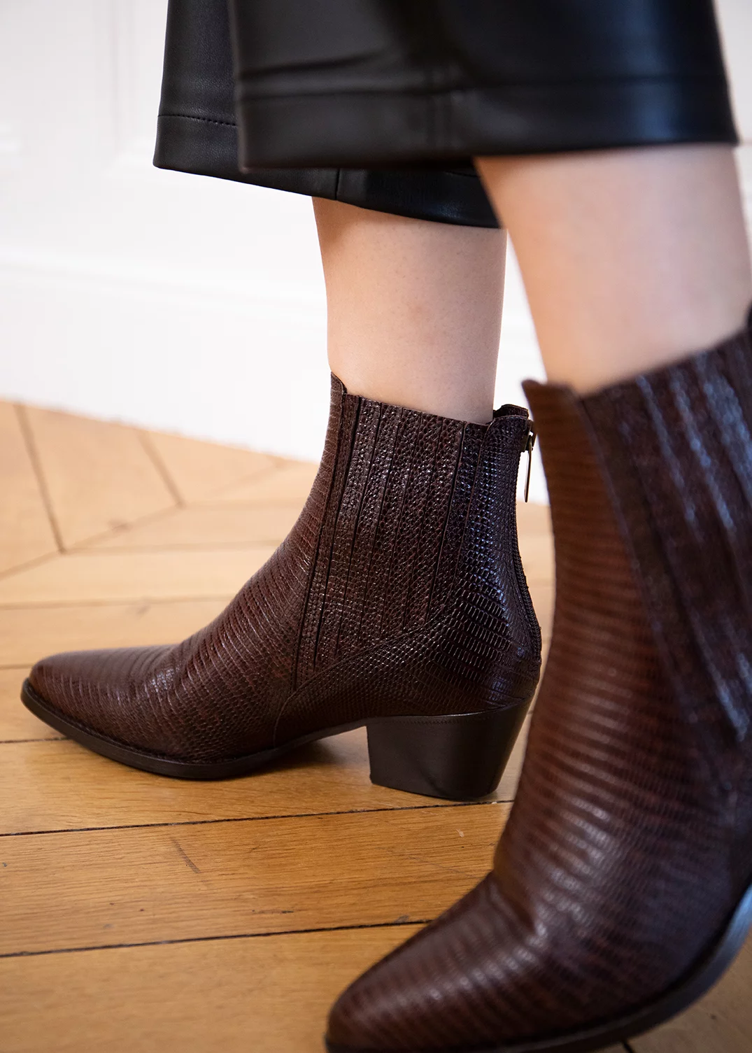 BOOTS ESRA LEZARD MARRON