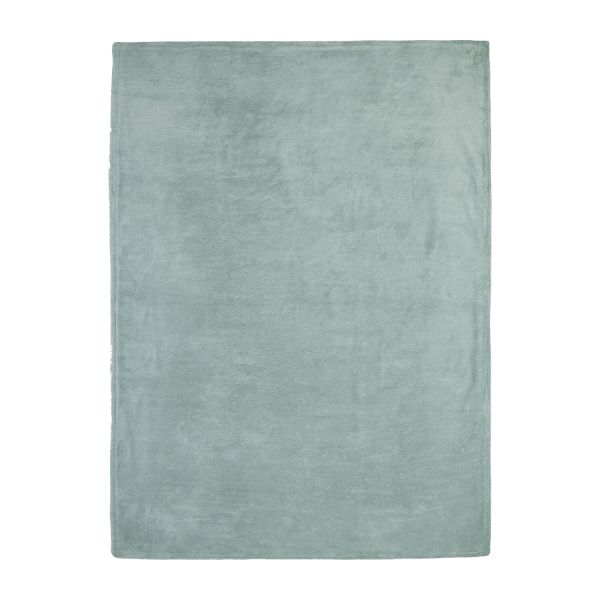Jollein Basic Knit Ledikantdeken 100 x 150 cm Forest Green / Fleece
