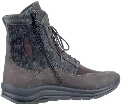 0098390 Wolky donkerbruin combi - maat 38 veterboot donkerbruin combi - maat 38 Calandschoen