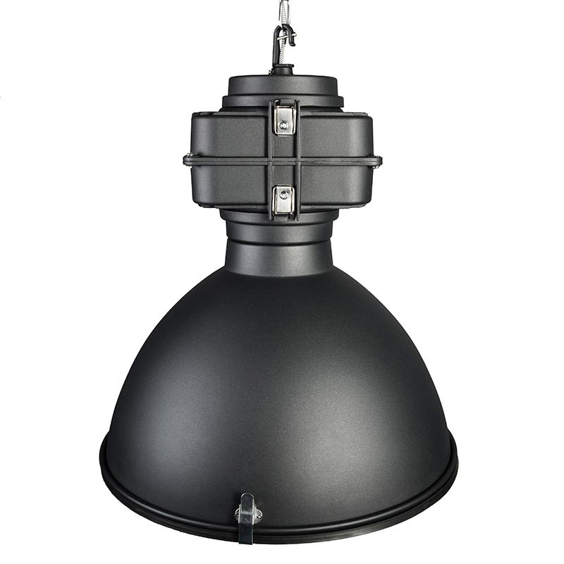 Smart industriële hanglamp zwart 53 cm incl. A60 Wifi - Sicko