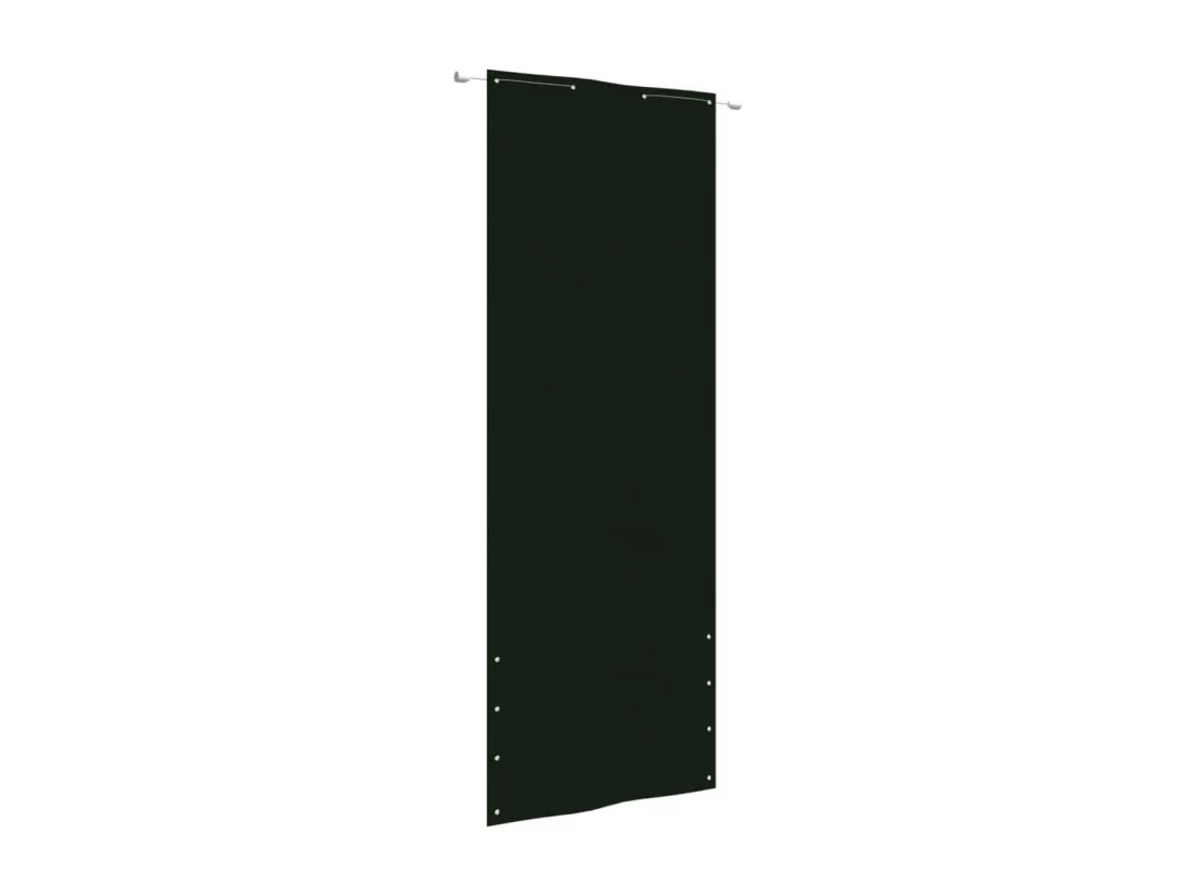 Écran de balcon Vert foncé 80x240 cm Tissu Oxford