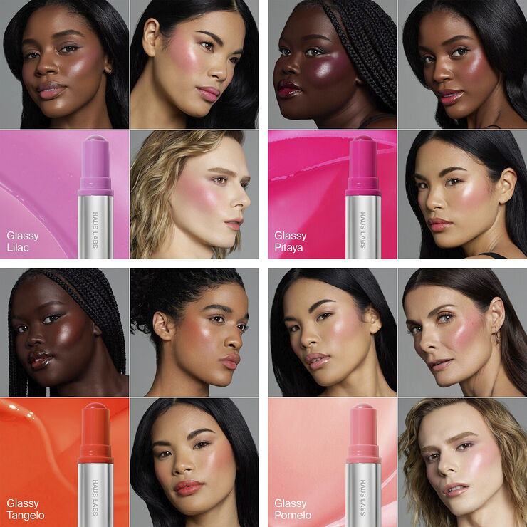 Haus Labs Color Fuse Longwear Glassy Lip   Cheek Balm Blush Stick Blush crème