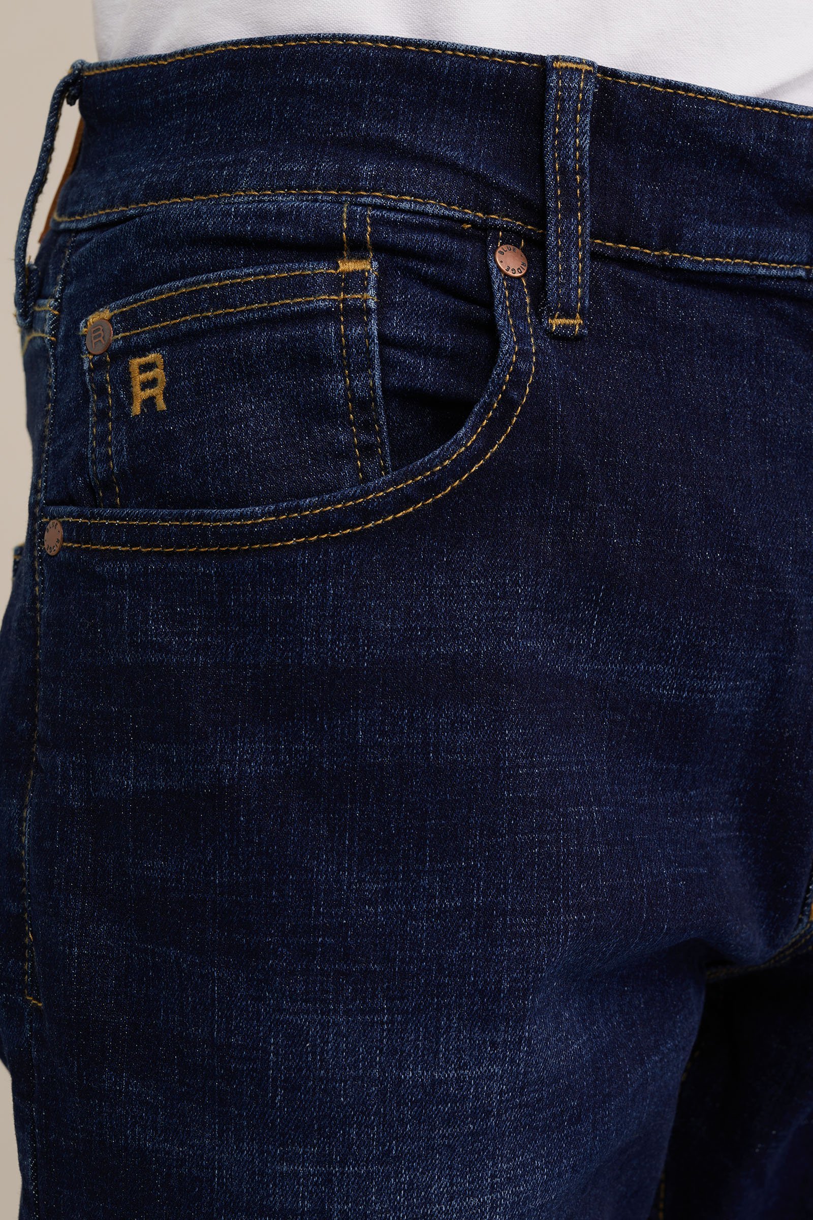 regular fit jeans met medium stretch Blue Ridge Donkerblauw