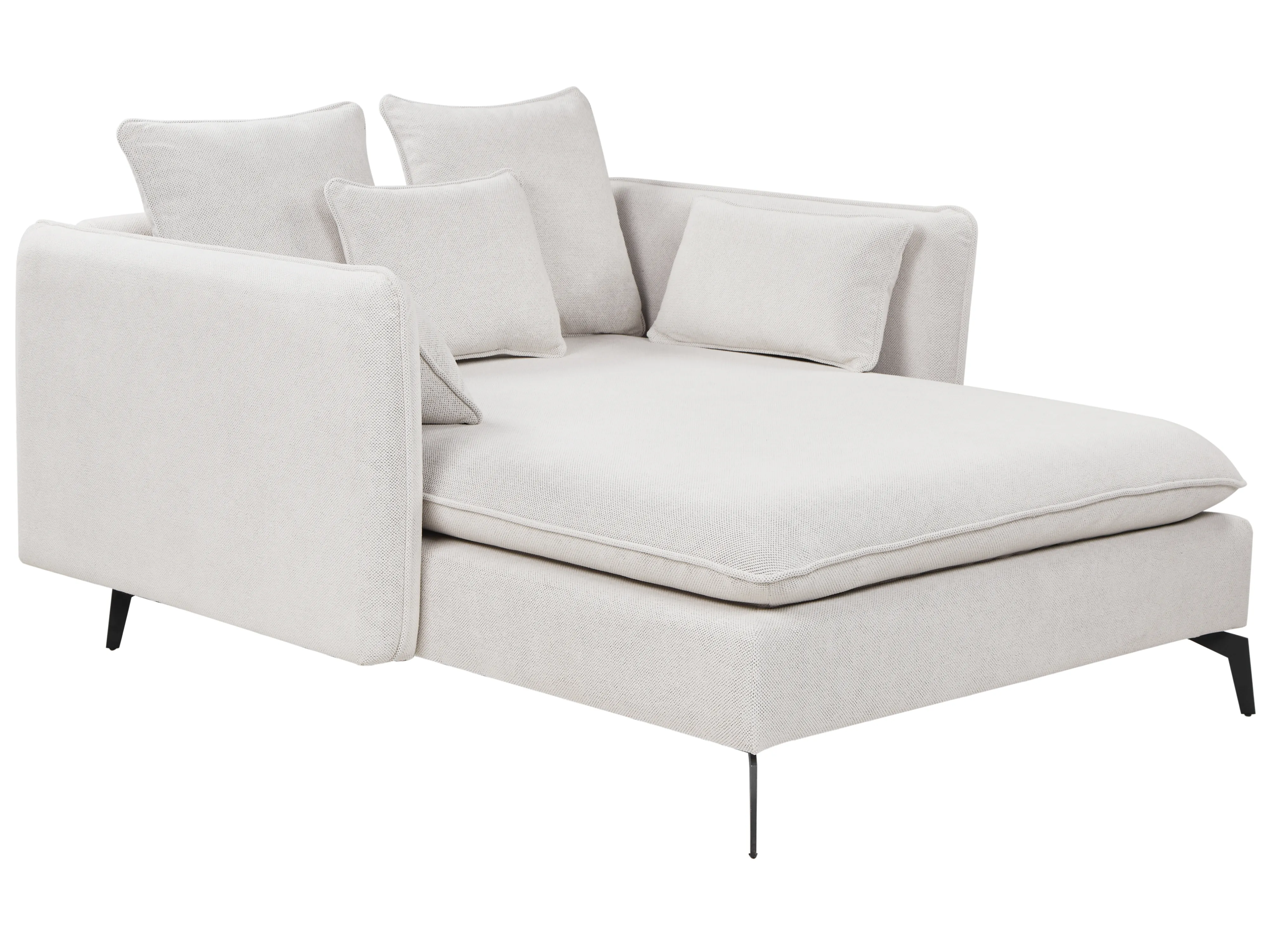 Chaise longue CHARMES Stof Lichtbeige