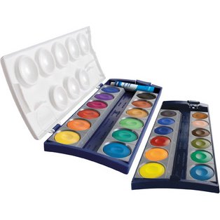 Boîte de peinture K12, 12 couleurs