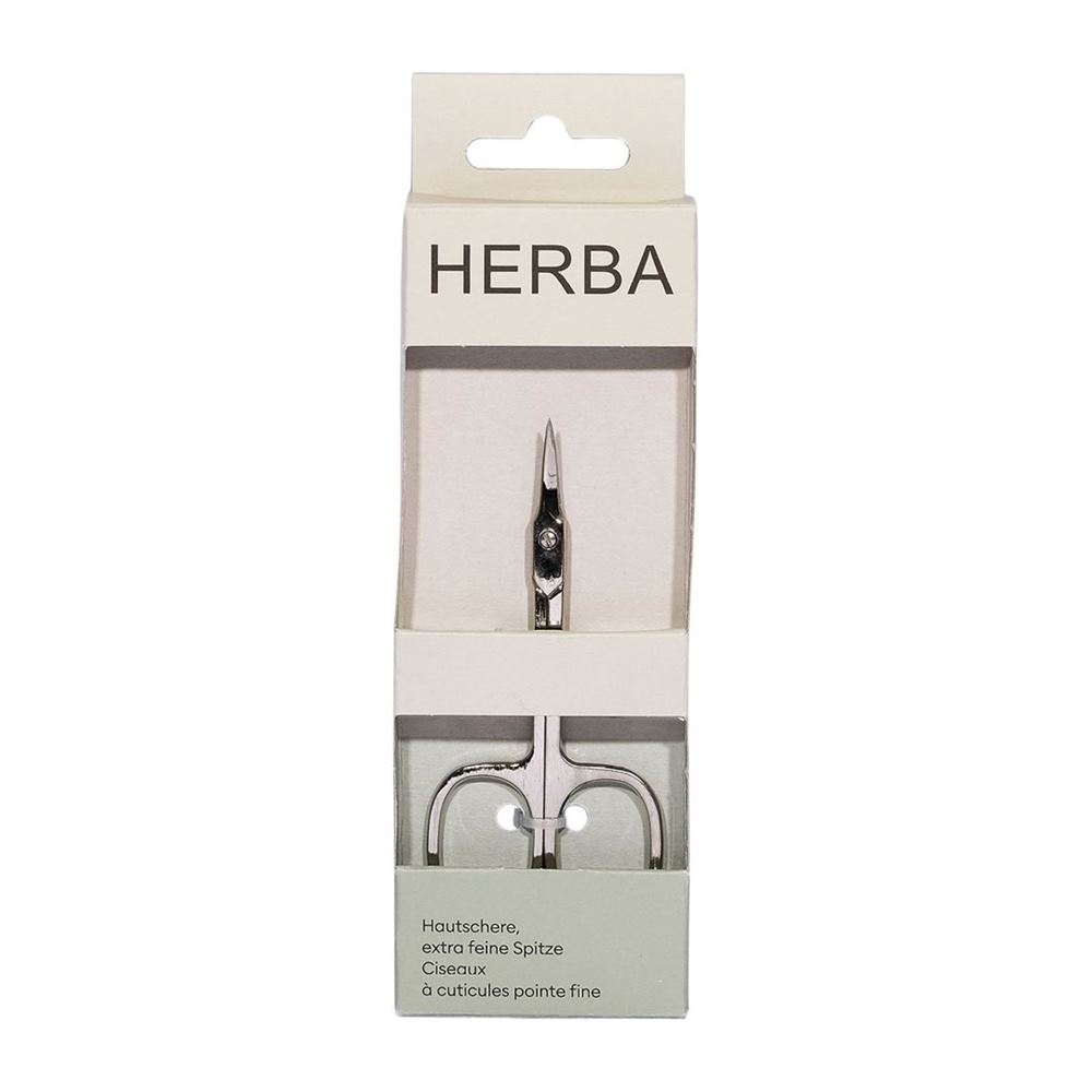 HERBA Hautschere<br>1 Stück, extra feine Spitze vernickelt