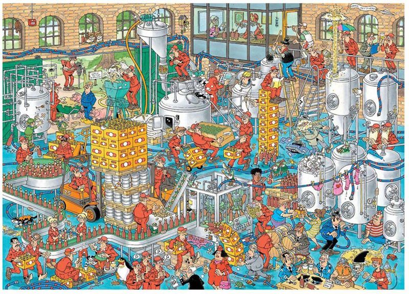 Jan van Haasteren - De Ambachtelijke Brouwerij - Puzzel - 1000 Stukjes
