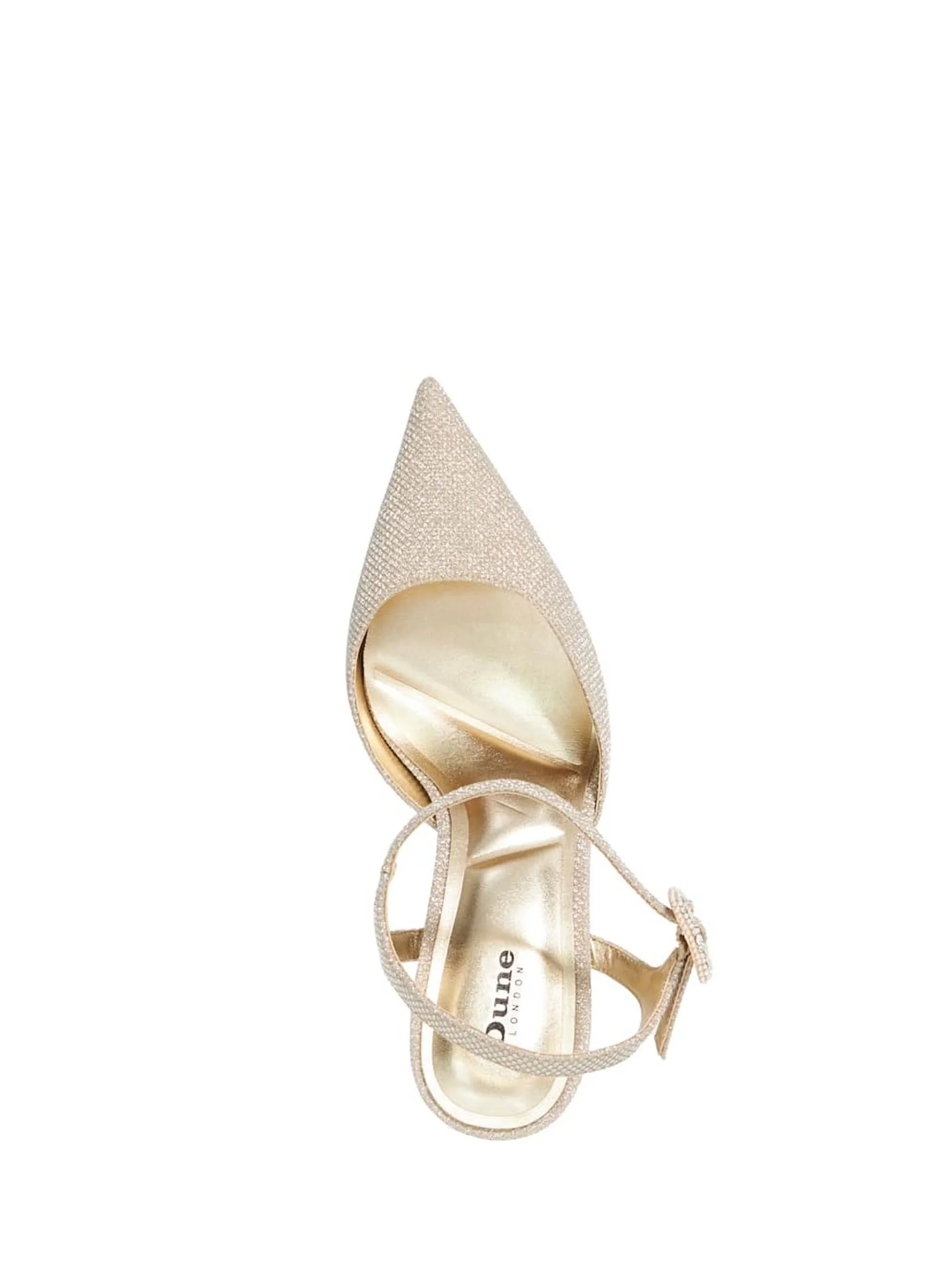 Champagne-goud - Dune London Channel Y Back Open Court Heels