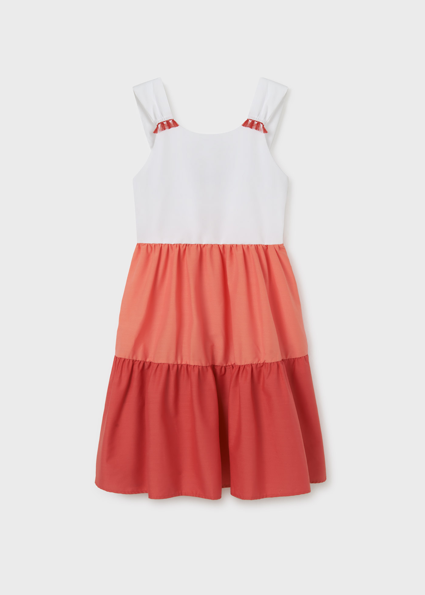 Vestido color block para menina