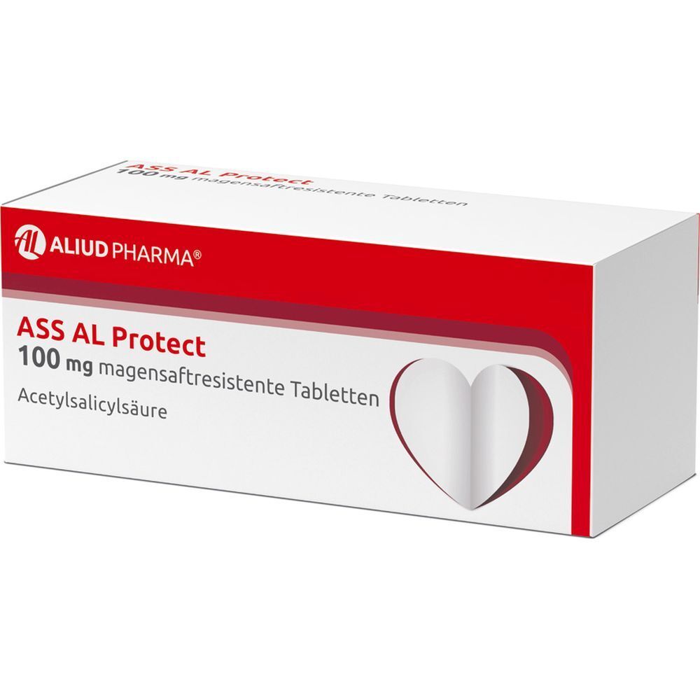 ASS AL Protect 100 mg magensaftresistente Tabletten bei erhöhtem Herzinfarkt- und Schlaganfallrisiko
