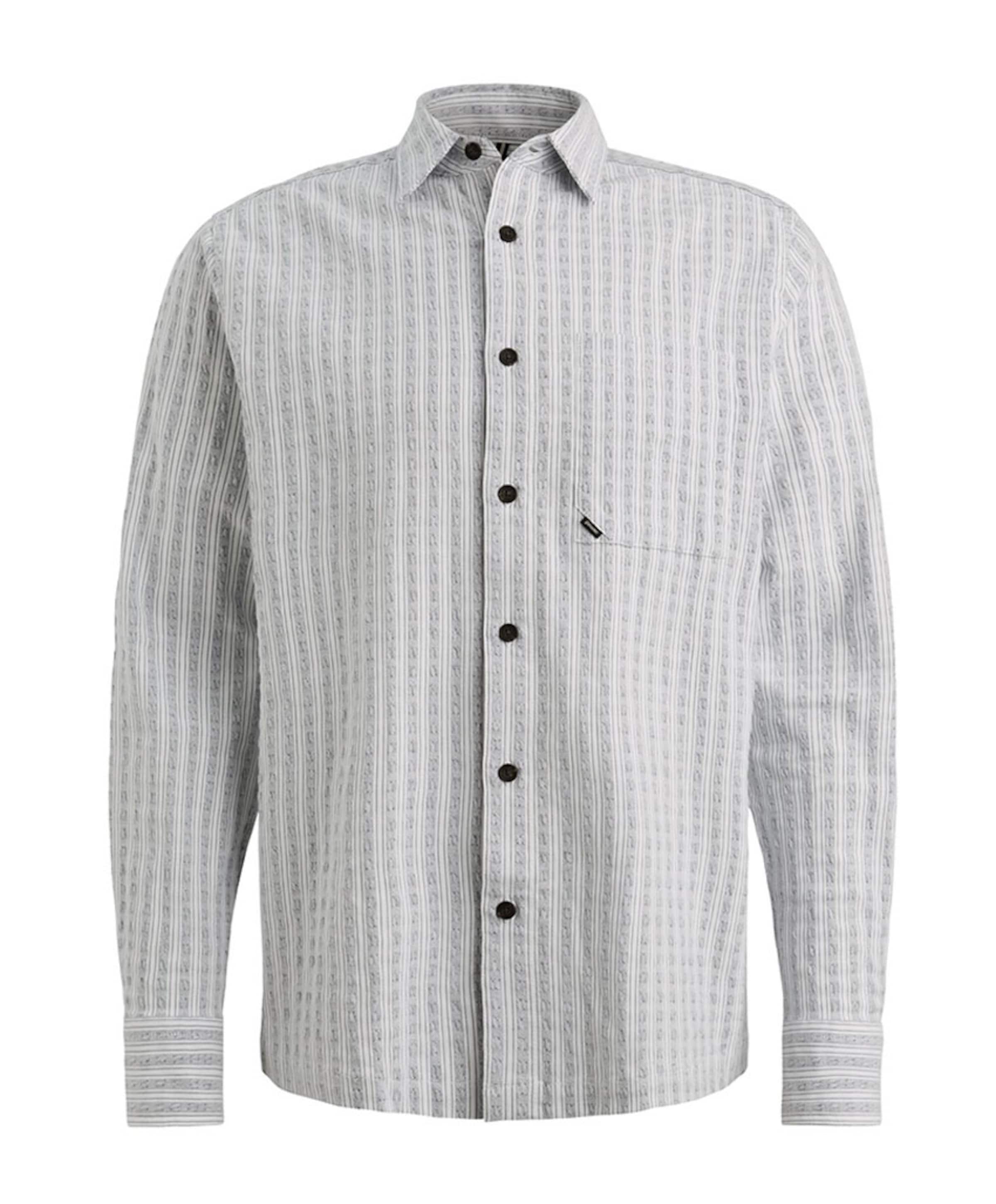 Vanguard Heren overhemd lange mouw blauw